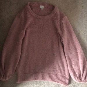 non-itchy soft pink sweater